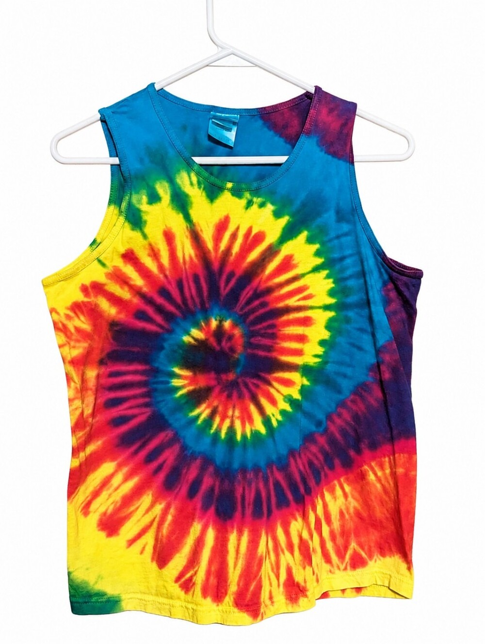 Tie-Dye Spiral Tank Top - Multicolor